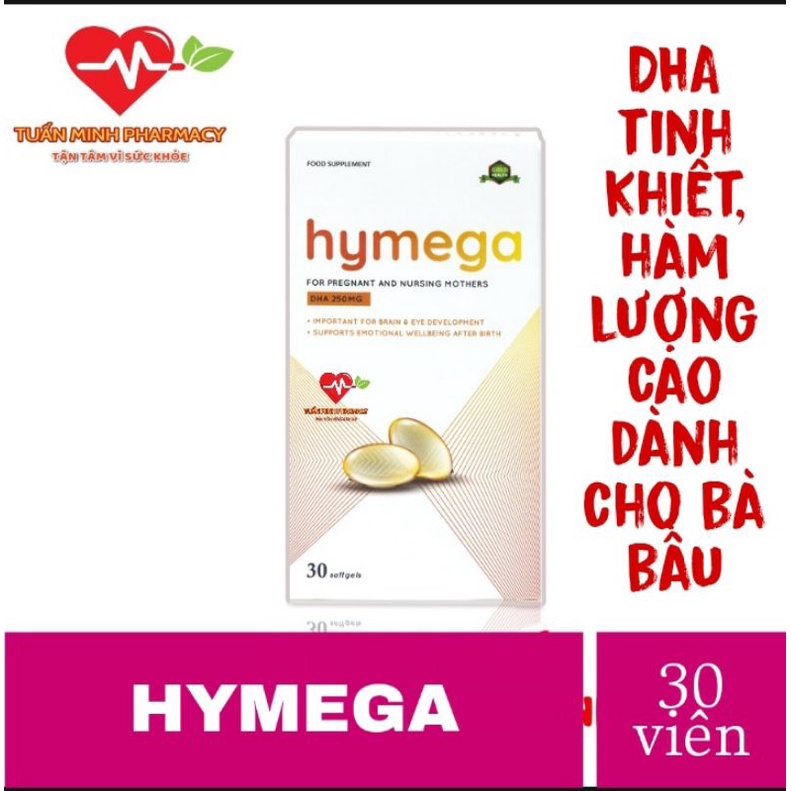 Hymega - Viên uống DHA siêu tinh khiết cho mẹ bầu (hộp 30 viên)