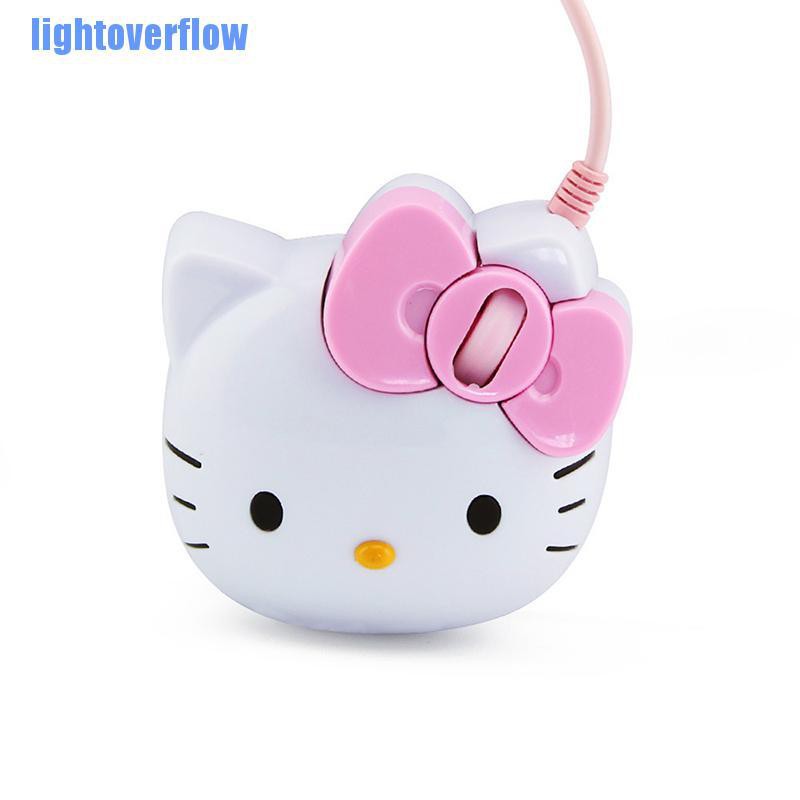 Chuột chơi game hình Hello Kitty 3D xinh xắn USB 2.0