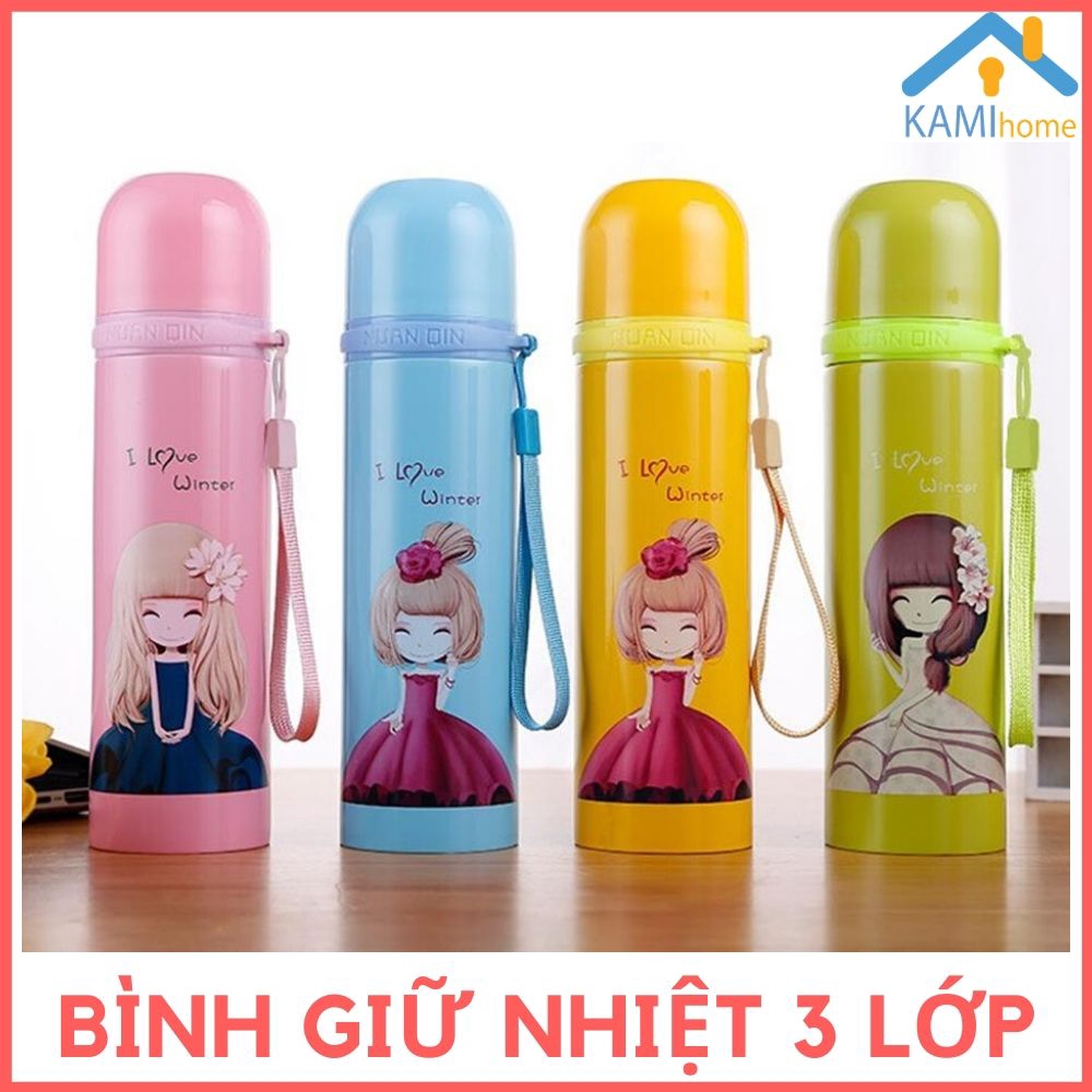 Bình giữ nhiệt hình dễ thương cho Trẻ em 500ml Mã 22000 ly cốc cách nhiệt