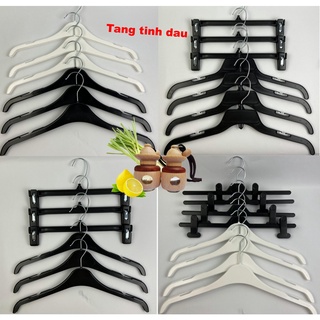 Combo 50 móc nhựa quần áo giá rẻ, móc treo quần áo shop