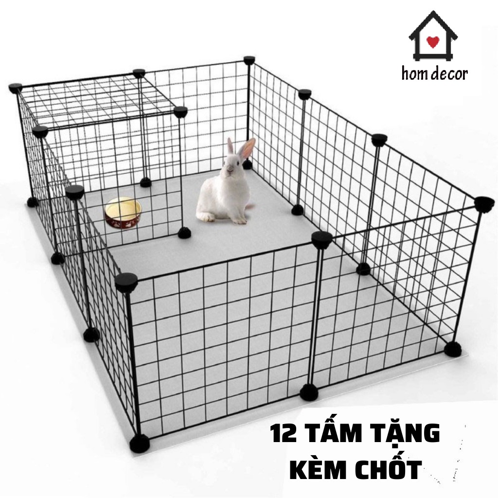 Combo 10 Tấm Lưới Ghép Chuồng Quây Cho Pet Yêu (Tặng kèm 20 Chốt Nối)