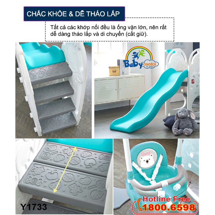 Cầu trượt Hàn Quốc 4 trong 1 Y1733