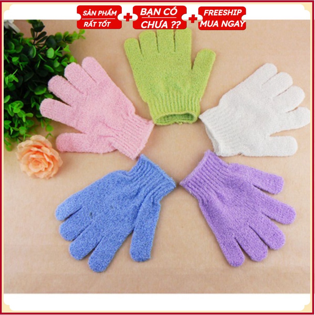 Găng tay tắm tẩy da chết đa năng - Găng tay tẩy tế bào chết giúp mát xa và dưỡng ẩm cho da P0215
