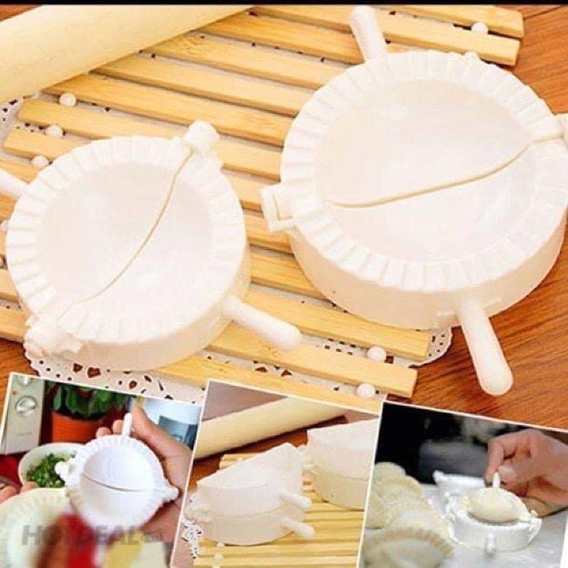 Bộ 3 Khuôn Làm Bánh Xếp, Khuôn Làm Bánh Gối, Sủi Cảo, Há Cảo, Bánh Xếp, bánh bột lọc