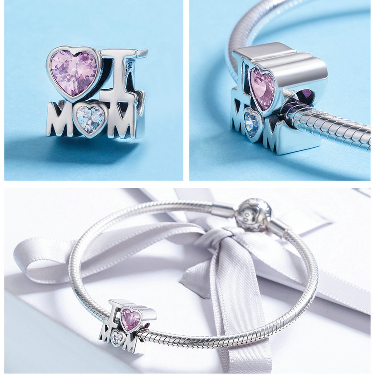 Mặt Dây Bamoer Bằng Kim Bạc 925 Tự Thiết Kế Dây Chuyền/ Vòng Tay Thời Trang BSC213