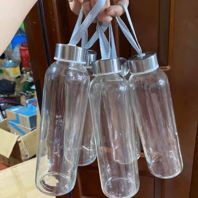 Combo 5 chai đựng nước thủy tinh 500ml