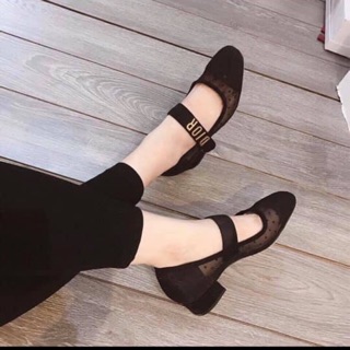 Giày búp bê Dior lưới sang xịn full box cao cấp