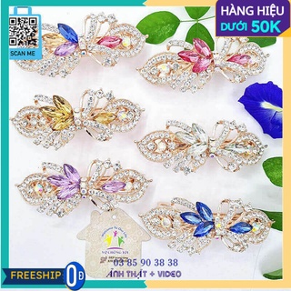 Kẹp tóc pha lê, cặp tóc đính đá nữ 3d cao cấp sang chảnh - thương hiệu Vợ Chồng Tôi