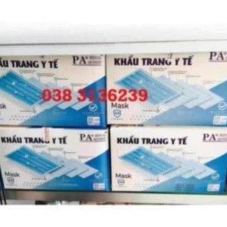 Hộp Khẩu Trang Y Tế 4 Lớp Kháng Khuẩn PA Medical ( Xanh ) 1 hôp 50 cái