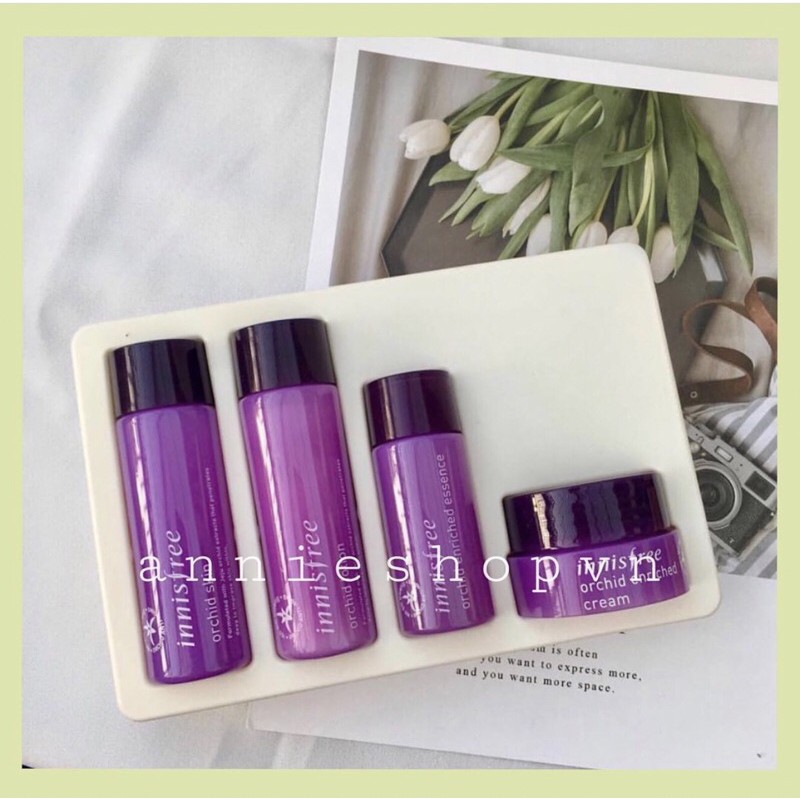 Bộ dưỡng da chống lão hoá Innisfree Jeju Orchid Special Kit