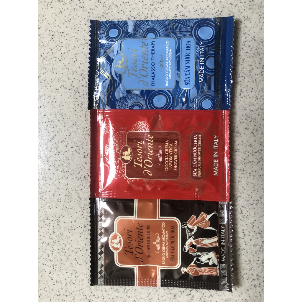 Gói Sữa Tắm Tesori d’Oriente 9ml, Sữa Tắm Gói Du Lịch Tesori