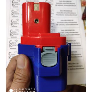 [in 3D] Đáy vỏ hộp pin Makita 12v độ lên lắp 3s3p 9 pin 18650 (Chỉ đáy dưới)