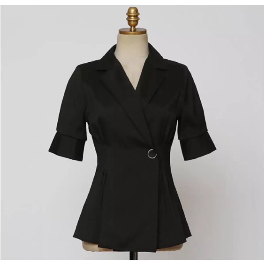 Áo Khoác Vest Blazer Một Nút Dáng Dài Thanh Lịch_