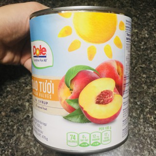 Đào ngâm Hi Lạp hiệu Dole 820g