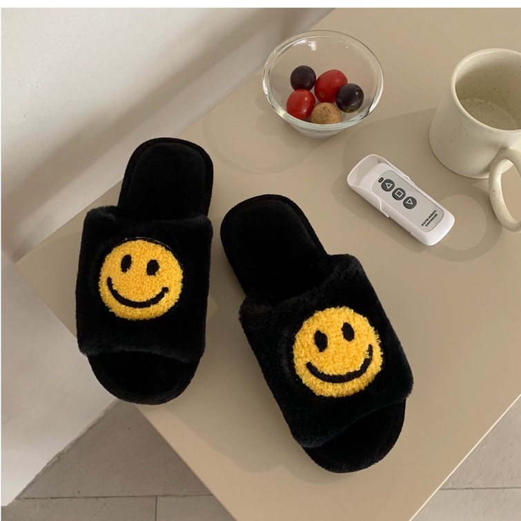 Dép cặp đôi nam nữ mang trong nhà mặt cười - US695