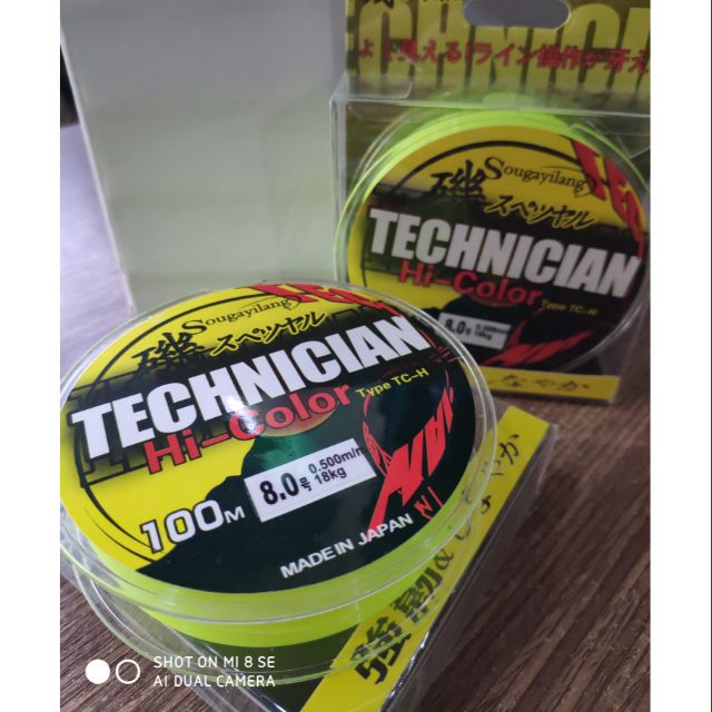 Dây câu cá Nhật bản TECHNICIAN, Hàng chính hãng, chất lượng tốt !!!
