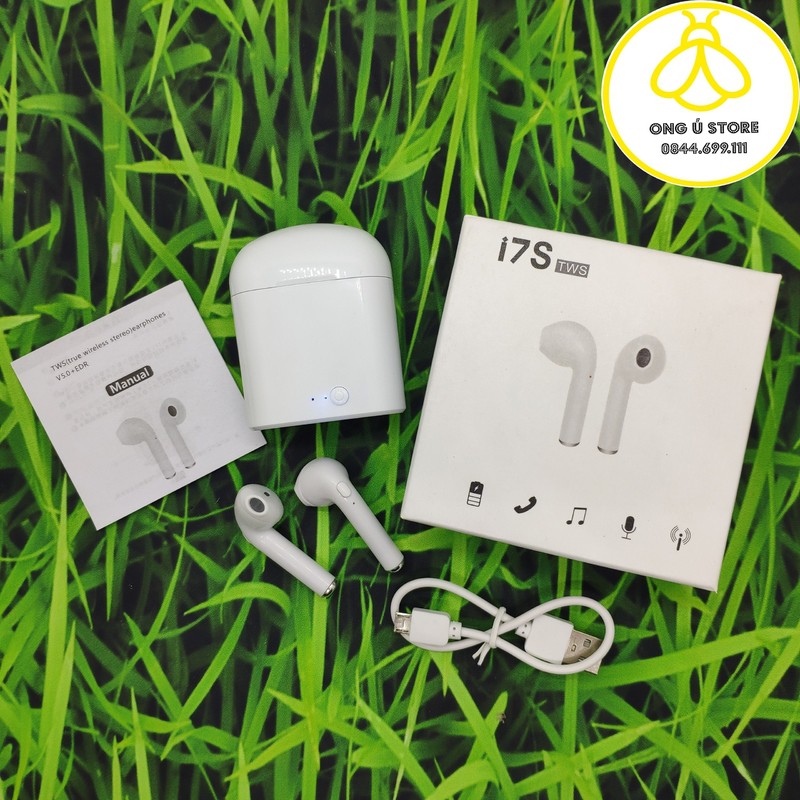 Tai nghe không dây nhét tai I7S TWS Bluetooth 5.0 Công Nghê Mới Nhất+ EDR cho điện thoại IOS và Android
