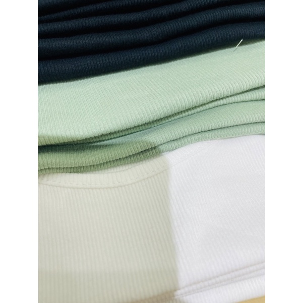 Áo thun ba lỗ chất gân form croptop 3 màu vnxkf21