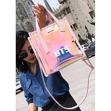 Túi BTS hologram thiết kế sang trọng phong cách thời trang cá tính Hàn quốc