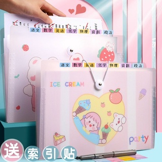 Bìa sơ mi khổ giấy A4, loại 8 ngăn giúp phân chia giấy tờ hồ sơ