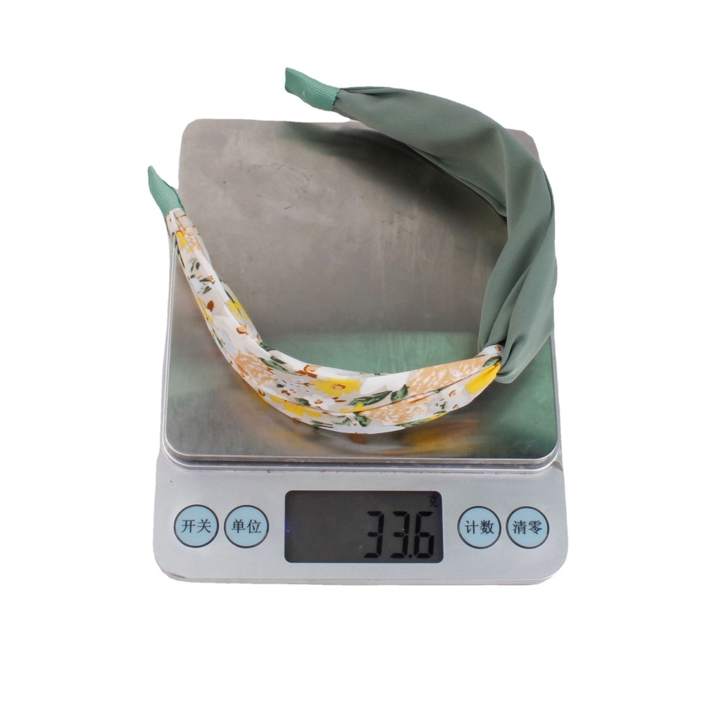 Băng Đô Cài Tóc Bản Rộng Thắt Nút In Họa Tiết Hoa Phong Cách Pháp Thời Trang Cho Nữ