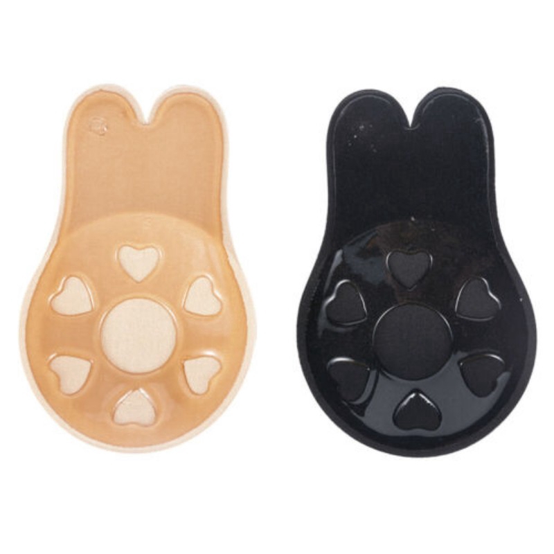 Miếng silicon dán nâng ngực không dây có tai thỏ dành cho nữ