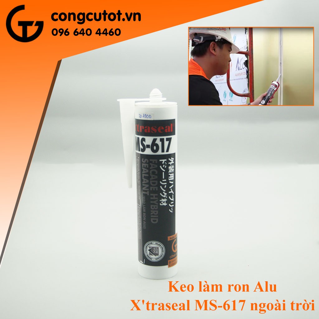 Keo làm ron, keo chà ron Alu X'traseal MS-617 ngoài trời