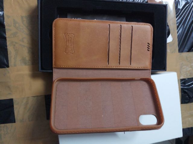 Bao da dạng ví IPhone X/ XS/ XR/ XS Max hiệu Nuoku xịn chính hãng - Ảnh thật | BigBuy360 - bigbuy360.vn