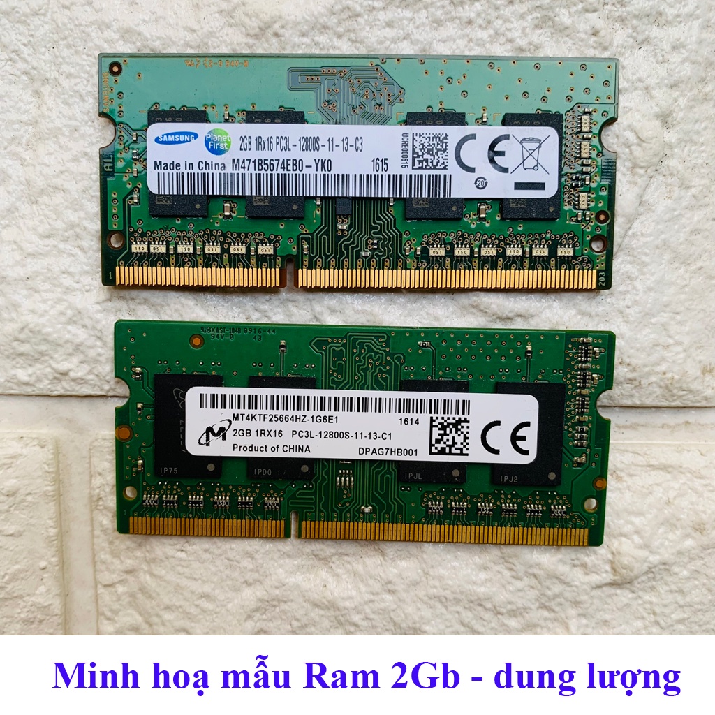 RAM Laptop DDR3L 4Gb / 2Gb Bus 1600 MHz (ký hiệu trên Ram PC3L-12800s) hàng bóc máy