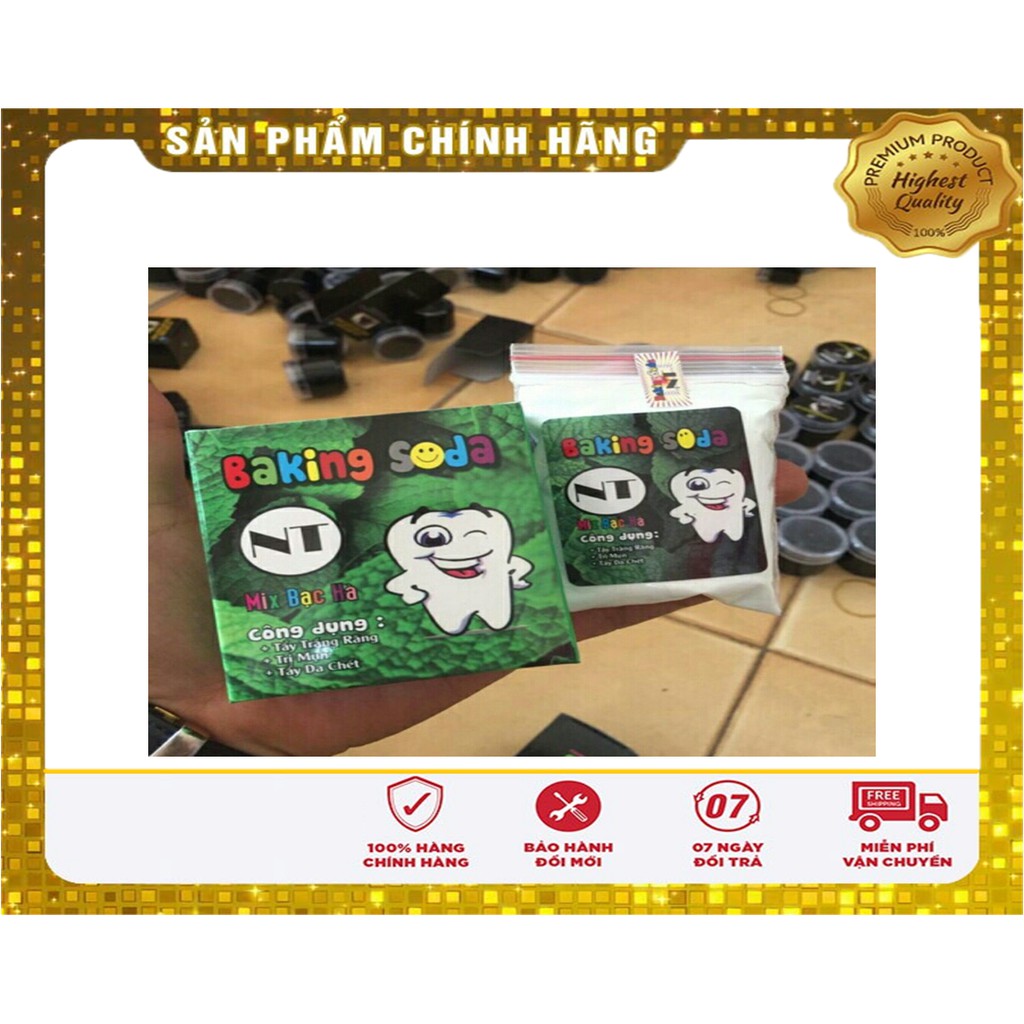 backing soda mix bạc hà