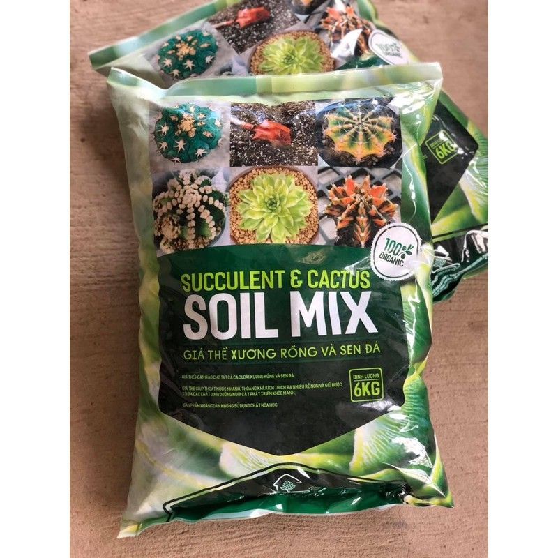 Đất Soil Mix bao 6kg - giao hỏa tốc siêu rẻ.