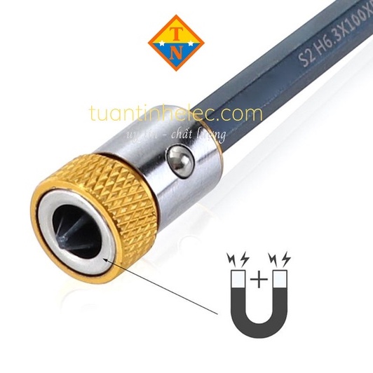 Đầu nam châm giữ vít 1/4&quot; 6.35mm