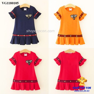 Đầm thun con ong cho bé gái từ 24-36kg