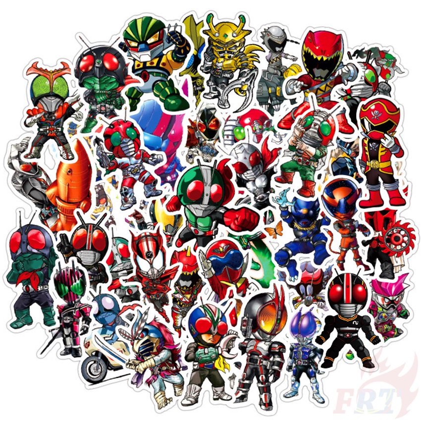 Bộ 50 Cái / Bộ ❉ Hình Dán Người Lái Mặt Nạ 01 ❉ Miếng Dán Trang Trí Hình Kamen Rider Thời Trang DIY