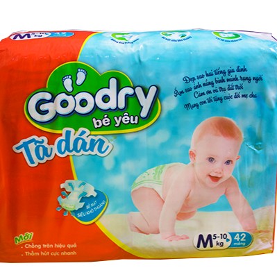 [TP.HCM] - Tã dán đại Goodry S46 M42 L38 XL34 miếng