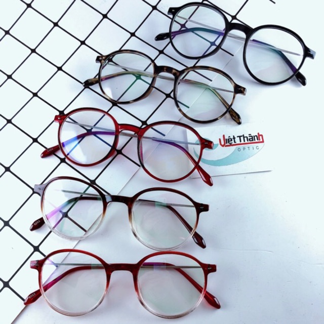 Kính ombre tròn mảnh kute kính nhỏ 2023 nhận làm cận viễn loạn theo yêu cầu OM07