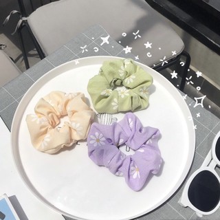 Dây buộc tóc scrunchies peony mẫu mới