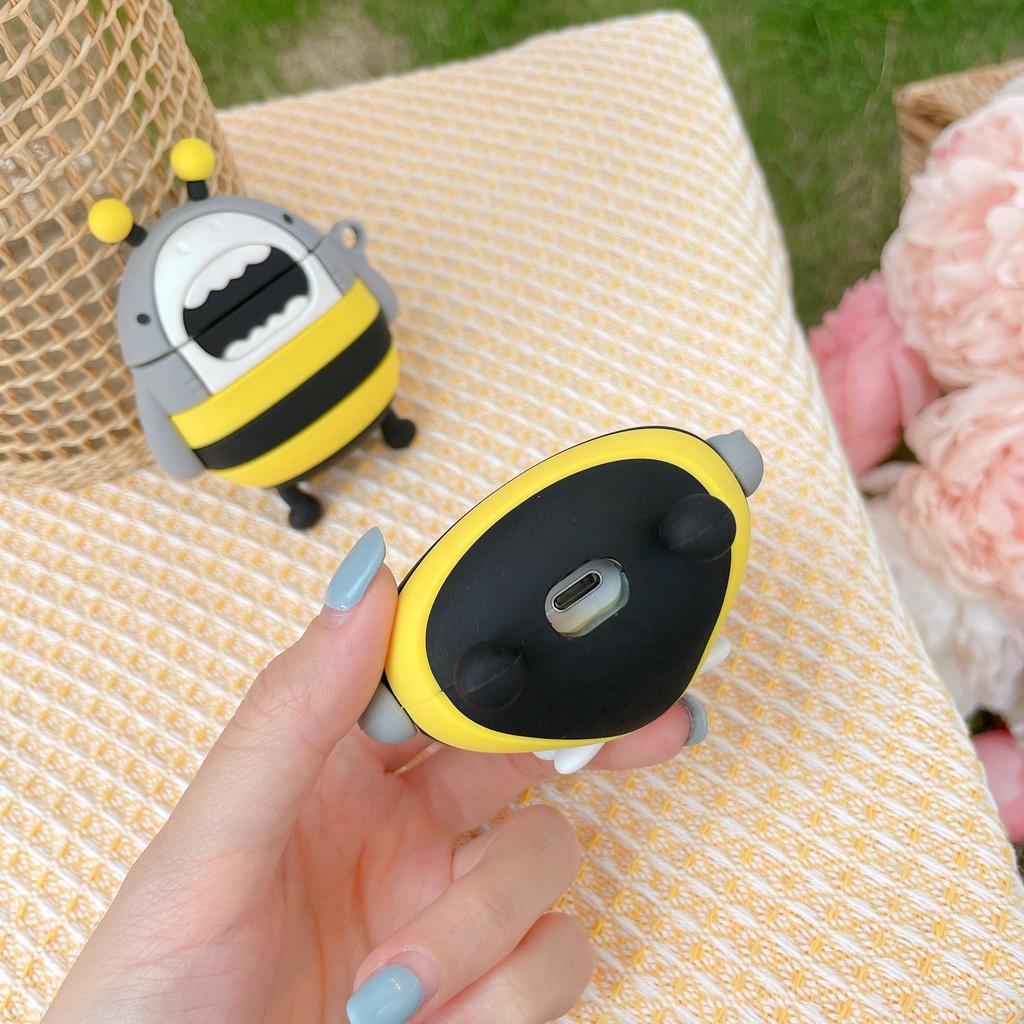 Vỏ Bảo Vệ Hộp Sạc Tai Nghe Airpods 3 Pro Airpods 3 Bằng Silicone Hình Cá Mập Năm 2021 Thời Trang Ốp