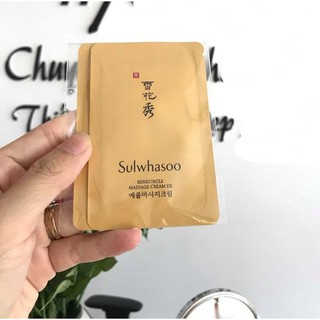 Combo 10 gói Sample Kem Massage Mặt Sulwhasoo Benecircle Massage Cream