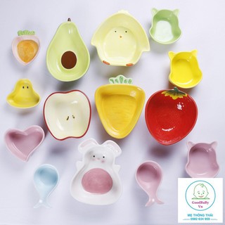 Bát Ăn Dặm ,Bát Gốm Sứ Cao Cấp Hình Thú,Hoa Quả GoodBaby