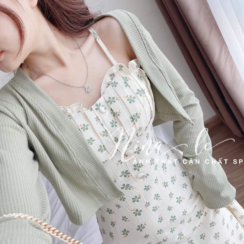 BIGSIZE ĐẦM HOA KÈM KHOÁT THEO MÀU XINH XINH Không có lót | BigBuy360 - bigbuy360.vn