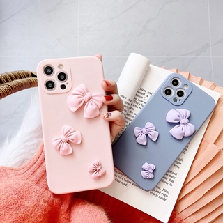 Ốp điện thoại trang trí nơ 3D thời trang cho iPhone 11 Pro Max 7 8 Plus X Xr Xs Max Iphone 7 8 7plus 8plus