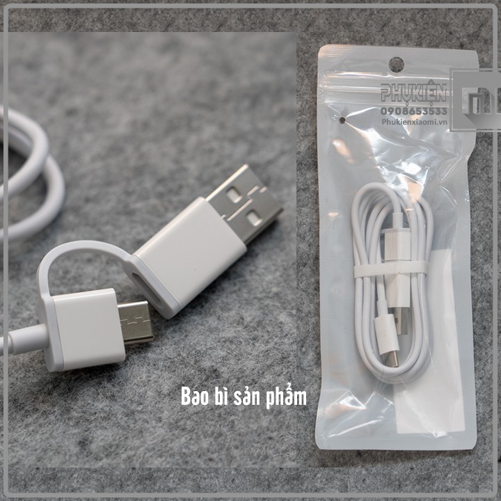 Cáp ZMI 2 trong 1, Type-C to Type-C & USB-A , AL311