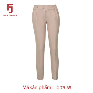 [ RẺ VÔ ĐỊCH ] Quần tây nữ 9 tấc Thái Hòa vải dày, không giãn - Màu kem - 2-79-65