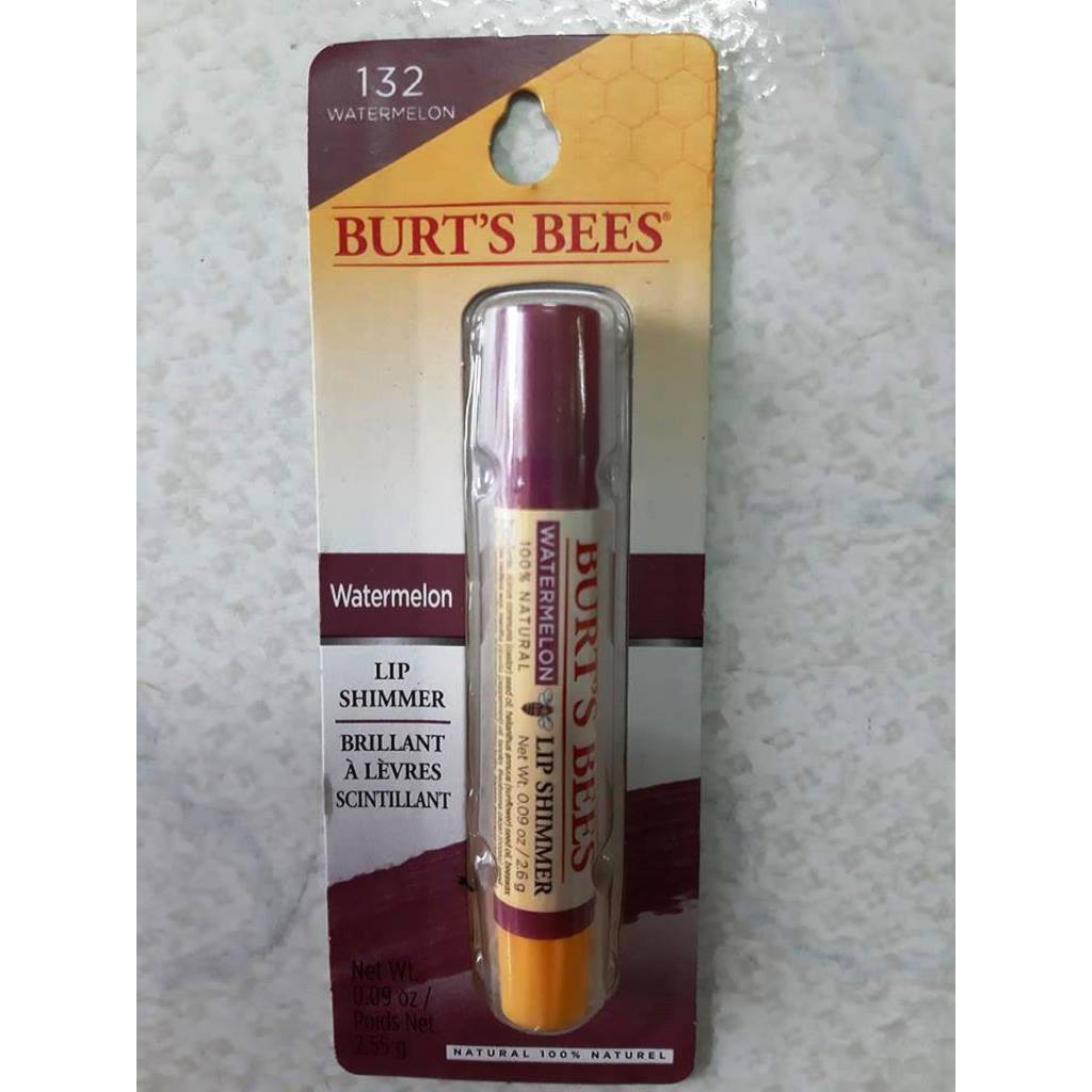 SON DƯỠNG CÓ MÀU HỒNG NHẠT ÁNH NHŨ BURT'S BEES 100% NATURAL MOISTURIZING LIP SHIMMER 4.25g từ mỹ