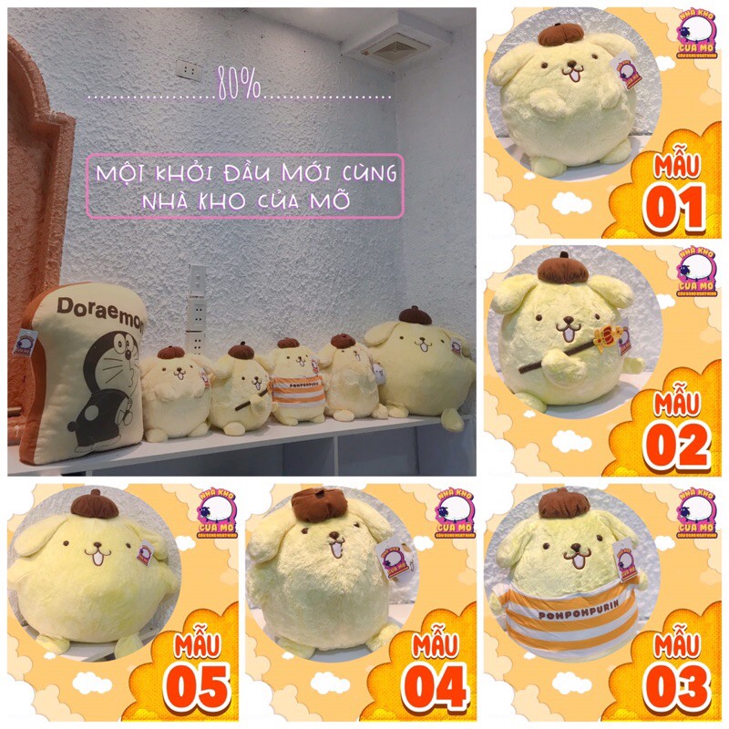Gấu Bông Nhật Bản PomPom Purin/ Gấu Bông Đẹp Cho Bạn Gái Chính Hãng