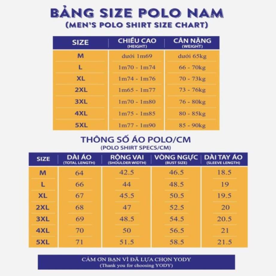 xa 12.12 Áo thun polo nam YODY coolmax phối bo tay ngắn cổ bẻ thấm hút tốt APM3681 * 2022 2022 [