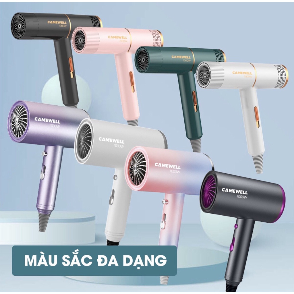 [ BH_12 Tháng] Máy sấy tóc mini CameWell tạo kiểu tóc chuyên nghiệp bảo vệ tóc
