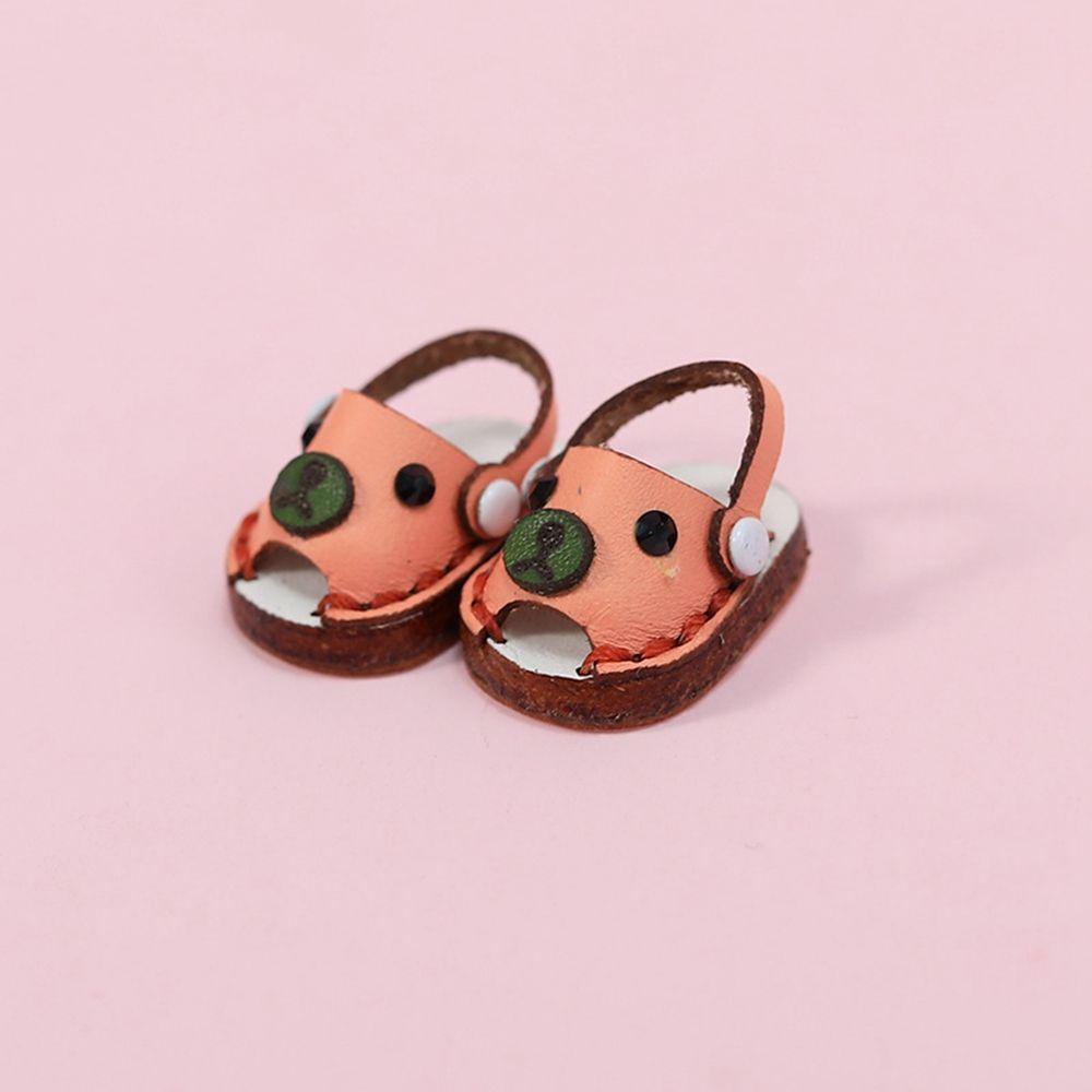 Giày Búp Bê Da Bò Handmade Dễ Thương Dành Cho Búp Bê Tỉ Lệ 1 / 12