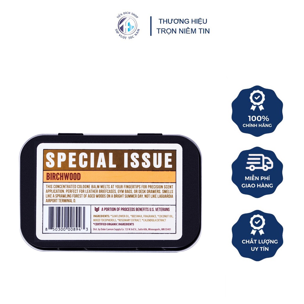 Nước hoa khô Duke Cannon 30g  Made in USA